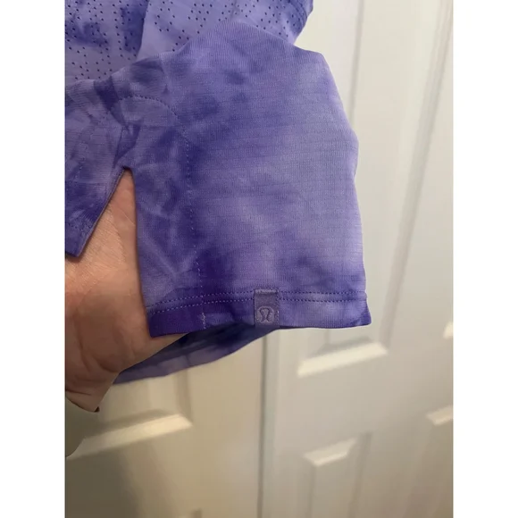 Women's Lululemon Time to Train Tank Rain Stripe Marble Dye Charged Indigo 4 - Picture 4 of 5